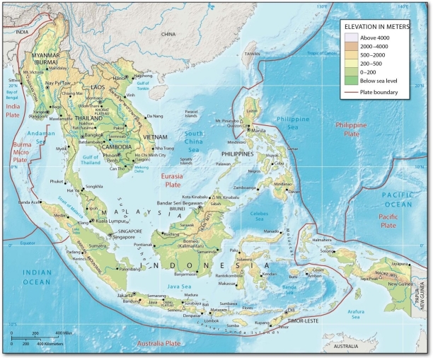 <strong> - The only landlocked country in Southeast Asia:</strong> A) Laos B) Thailand C) Philippines D) Burma