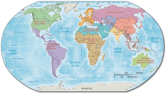 - Africa as used in this text is divided into four regions.