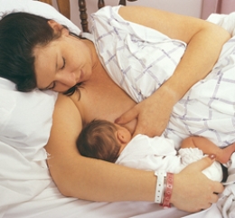 <strong>The nurse is teaching a postpartum client different holds for breastfeeding. Which of the following figures depicts the football hold frequently used for clients who have had a cesarean birth?</strong> A) B) C) D)