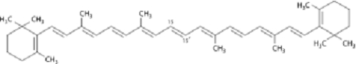 <strong>Instructions: Use the molecules below to answer the next three questions. A) B) C) D) Which molecule is β-carotene?</strong> A)A B)B C)C D)D