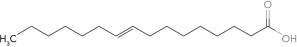 <strong>Predict the structure of a fatty acid that is trans 16:1 ( \Delta <sup>9</sup>).</strong> A) B) C) D)