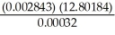 The correct result (indicating the proper number of significant figures)of the following problem is ________.