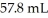 What mass (g)of AgBr is formed when of AgNO<sub>3</sub> is treated with an excess of aqueous hydrobromic acid?