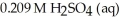 A titration reached the equivalence point when 16.1 mL of was added to of NaOH (aq)of unknown concentration.What is the concentration (M)of this unknown NaOH solution?