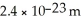 A 34.0 mg object with a de Broglie wavelength of is traveling at what speed?