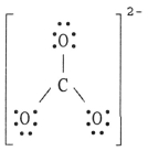 <strong>The Lewis structure of the CO<sub>3</sub><sup>2-</sup> ion is ________.</strong> A) B) C) D) E)