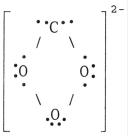 <strong>The Lewis structure of the CO<sub>3</sub><sup>2-</sup> ion is ________.</strong> A) B) C) D) E)