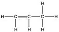 There is/are ________ π bond(s)in the molecule below.  