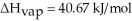 The enthalpy change for converting 1.00 mol of ice at -25.0 °C to water at 50.0 °C is The specific heats of ice,water,and steam are and respectively.For O,Δ = 6.01 kJ/mol,and .