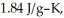 The enthalpy change for converting 10.0 g of ice at -50.0 °C to water at 50.0 °C is ________ kJ.The specific heats of ice,water,and steam are and respectively.For O,Δ = 6.01 kJ/mol,and .