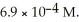 What is the solubility concentration (M)of nitrogen gas in 25 °C water and at a nitrogen pressure of 3.5 atm? The solubility of nitrogen gas in water at 25 °C and a nitrogen pressure of 1.0 atm is