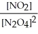 <strong>Which of the following expressions is the correct equilibrium-constant expression for the equilibrium between dinitrogen tetroxide and nitrogen dioxide? N<sub>2</sub>O<sub>4</sub> (g)   2NO<sub>2</sub> (g)</strong> A)   B)   C)   D)[NO<sub>2</sub>][N<sub>2</sub>O<sub>4</sub>] E)[NO<sub>2</sub>]<sup>2</sup>[N<sub>2</sub>O<sub>4</sub>] <div style=padding-top: 35px> 