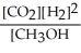 <strong>Which of the following expressions is the correct equilibrium-constant expression for the following reaction? CO<sub>2</sub> (g)+ 2H<sub>2</sub> (g) CH<sub>3</sub>OH (g)</strong> A) B) C) D) E)