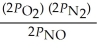 <strong>The equilibrium expression for K<sub>p</sub> for the reaction below is ________. N<sub>2</sub> (g)+ O<sub>2</sub> (g) 2NO (g)</strong> A) B) C) D) E)none of the above
