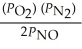<strong>The equilibrium expression for K<sub>p</sub> for the reaction below is ________. N<sub>2</sub> (g)+ O<sub>2</sub> (g) 2NO (g)</strong> A) B) C) D) E)none of the above