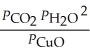 <strong>The expression for for the reaction below is ________. 4CuO (s)+ CH<sub>4</sub> (g) CO<sub>2</sub> (g)+ 4Cu (s)+ 2H<sub>2</sub>O (g)</strong> A) B) C) D) E)