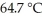 The normal boiling point of methanol is and the molar enthalpy of vaporization if 71.8 kJ/mol.The value of ΔS when 1.75 mol of vaporizes at 64.7 °C is