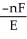 <strong>The relationship between the change in Gibbs free energy and the emf of an electrochemical cell is given by ________.</strong> A)ΔG = B)ΔG = C)ΔG = -nFE D)ΔG = -nRTF E)ΔG =
