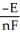 <strong>The relationship between the change in Gibbs free energy and the emf of an electrochemical cell is given by ________.</strong> A)ΔG = B)ΔG = C)ΔG = -nFE D)ΔG = -nRTF E)ΔG =