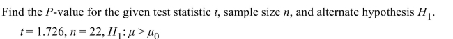 <strong> </strong> A) 0.25 < P < 0.4 B) 0.05 < P < 0.1 C) 0.025 < P < 0.05 D) 0.01 < P < 0.025