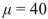 <strong>The lifetime of a certain type of automobile tire (in thousands of miles) is normally distributed with mean   and standard deviation   . What proportion of tires have lifetimes of less than 42 Thousand miles?</strong> A) 0.3070 B) 0.6930 C) 0.3859 D) 0.6141 <div style=padding-top: 35px> 