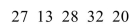 <strong>Find the population variance for the following data set: </strong> A) 19 B) 7.5 C) 56.5 D) 45.2