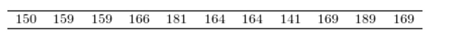 <strong>For the data set below, find the outlier(s). </strong> A) 189 B) 141 and 150 C) 141 and 189 D) None are outliers.