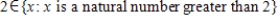 <strong>Use or in blank place to indicate whether the given object is an element of the given set. </strong> A) B)