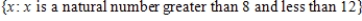 <strong>Write the following set a second way. </strong> A) B) C) D) E)