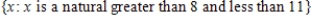 <strong>Write the following set a second way. </strong> A) B) C) D) E)