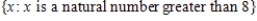 <strong>Write the following set a second way. </strong> A) B) C) D) E)