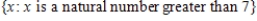 <strong>Write the following set a second way. </strong> A) B) C) D) E)