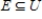 <strong>Use notation to indicate which of the sets E and F is a subset of the other. , </strong> A) B) C) D) And E) And