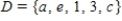 <strong>Use notation to indicate all containment relations between the following two sets. , </strong> A) B) C) D) And E) And