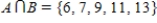 <strong>Find , the intersection of sets A and B. and </strong> A) B) C) D) E)