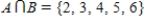 <strong>Find , the intersection of sets A and B. and </strong> A) B) C) D) E)