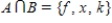 <strong>Find , the intersection of sets A and B. and </strong> A) B) C) D) E)