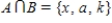 <strong>Find , the intersection of sets A and B. and </strong> A) B) C) D) E)