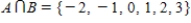 <strong>Find , the intersection of sets A and B. </strong> A) B) C) D) E)