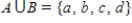 <strong>Find , the union of sets A and B. and </strong> A) B) C) D) E)