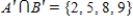 <strong>Assume that , and that U is the universal set of natural numbers less than 11. Find . </strong> A) B) C) D) E)