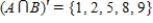 <strong>Assume that , and that U is the universal set of natural numbers less than 11. Find . </strong> A) B) C) D) E)