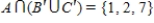 <strong>Assume that , , and that U is the universal set of natural numbers less than 11. Find . </strong> A) B) C) D) E)