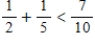 <strong>Choose the proper symbol , , or to replace . </strong> A) B) C)