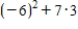 <strong>Evaluate the following expression. </strong> A)-15 B)129 C)57 D)-87 E)15