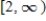 <strong>Express the graph below using interval notation. </strong> A) B) C) D) E)