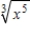 Replace the radical with a fractional exponent. Do not simplify. 