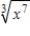 Replace the radical with a fractional exponent. Do not simplify. 