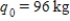 Use the fact that the quantity of a radioactive substance after t years is given by where is the original amount of radioactive material and k is its half-life (the number of years it takes for half the radioactive substance to decay). The half-life of strontium-90 is 25 years. Find the amount of strontium-90 remaining after 7 years if . Round your answer to one decimal place. 