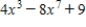What is the degree of the polynomial below? ​   ​